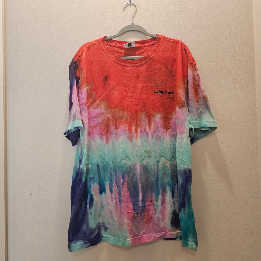 Teddy Fresh Men's Tie Dye T-Shirt Size 3XL